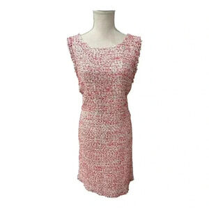 Ann Taylor Multicolor Tweed Fringe Sleeveless Shift Dress Plus Size 18 New